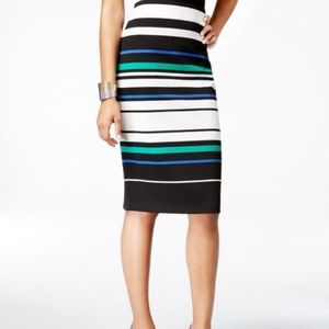 ECI Striped Pencil Skirt SZ XL